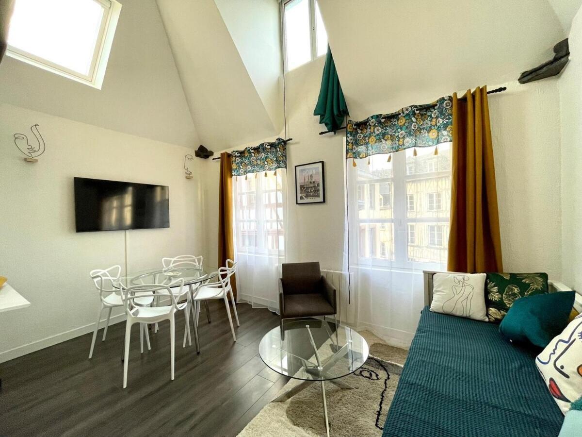 Le 1731, Rouen Coeur D'Histoire, Superbe Duplex Apartment Bagian luar foto